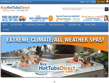 Tablet Screenshot of buyhottubsdirect.com